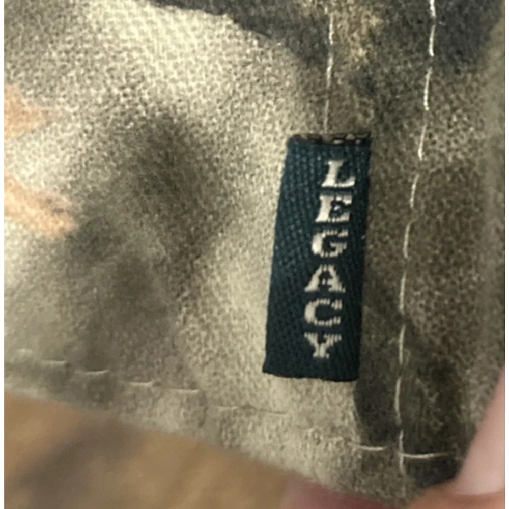 Legacy Syracuse Orange Camouflage Hat Hunters Baseball Cap Tree Bark EUC